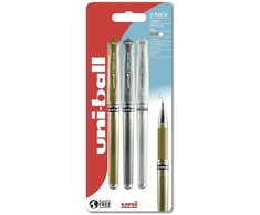 UNIBALL Uni-ball Signo 153 gel roller - guld/sølv/hvid