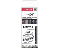 Uni-Ball - Pin Set 5pcs - Lettering (401245)