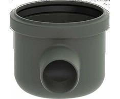 UNIDRAIN išleidimo angos korpusas kampinis - Ø50 mm horizontalus, su vandens sifonu