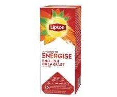 Unilever Lipton English Breakfast arbata, pakuotė su 25 paketėliais