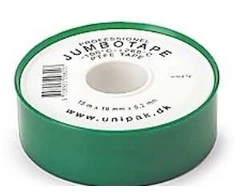 UNIPAK Jumbotape 15mx19mmx0.200mm garams, geriamajam vandeniui ir šildymui Dideliems sriegiams Temperatūros diapazonas nuo -200°C iki +160°C