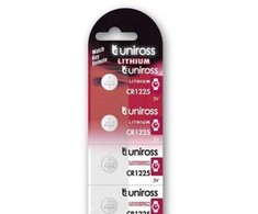 Uniross Batteries Uniross U5CR1225, Vienkartinės baterijos, CR1225, Ličio, 3 V, 5 vnt., Sidabras