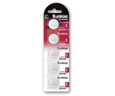 Uniross Batteries Uniross U5CR2430, Vienkartinė baterija, CR2430, Ličio, 3 V, 5 vnt., Sidabras