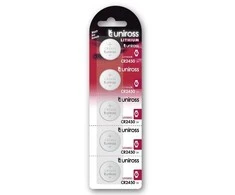Uniross Batteries Uniross U5CR2450, Vienkartinė baterija, CR2450, Ličio, 3 V, 5 vnt., Sidabras