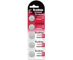 Uniross Batteries Uniross U5CR2032, vienkartinė baterija, CR2032, ličio, 3 V, 5 vnt., sidabrinė