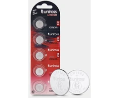 Uniross Batteries Uniross U5CR1620, Vienkartinė baterija, CR1620, Ličio, 3 V, 5 vnt., Sidabras