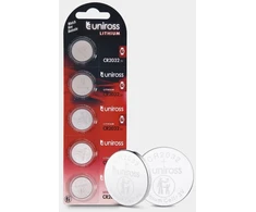 Uniross Batteries Uniross U5CR2032, vienkartinė baterija, CR2032, ličio, 3 V, 5 vnt., sidabrinė