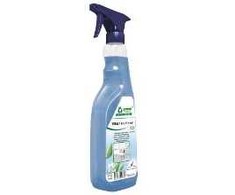 Universalus valiklis TANET Multiclean RTU paruoštas naudoti su dušo galvute 750 ml mėlynas, 10 skysčio buteliukų x 1 l/dėžėje