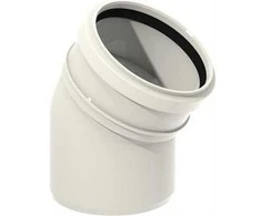 Uponor Decibelinis lenkimo vamzdis 110 mm 30° su 1 įvore