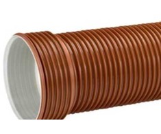 Uponor PP kanalizacijos vamzdis 315x3000 mm SN8 - Ultra Rib 2. EN13476