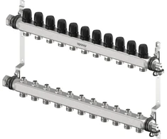 Uponor Vario S kolektorių rinkinys 11 kontūrų x 3/4" Euro