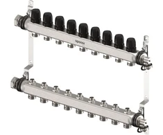 Uponor Vario S kolektorių rinkinys 9 kontūrai x 3/4" Euro