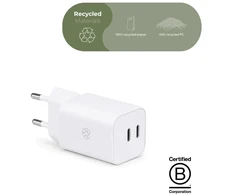 Upström ËSSENTIALS 65W dvigubas USB-C GaN įkroviklis