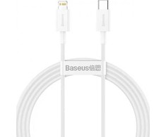 USB-C į „Lightning“ laidas Baseus „Superior“ serija, 20 W, 2,4 A, 1 m, baltas CATLYS-A02