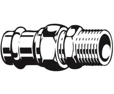 Viega 15 mm x 3/4 colio „Sanpress“ jungiamoji detalė