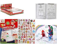 Usorteret A4 Elf Colouring Book 48 pages with Sticker Sheet CDU