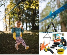 Usorteret Nuotykių sporto lynų kelias „Slackline“ 15 m