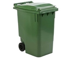 Waste container ESE, žalias, HDPE/plastikas, 360 l, UV-resistant