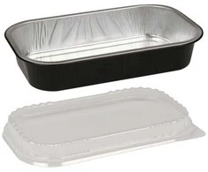 Aliuminio tray Ready2Cook, 23.4x13.8x4.3cm, 940 ml, juodas