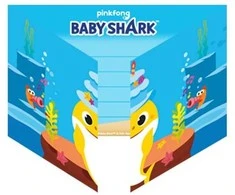 Riethmuller Europe Baby Shark invitationer, 8 stk.