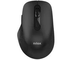 Pelė Nilox RATON DVIGUBAS BELAIDIS 1600 DPI NEGRO, Optinis, „Bluetooth“ + USB A tipo, 1600 DPI, Juodas