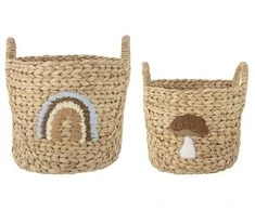 BLOOMINGVILLE MINI Agnes Basket, įvairiaspalvis, vandens hiacintas