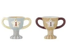 BLOOMINGVILLE MINI Trophy kiaušinio formos taurė, įvairiaspalvė, akmens masės