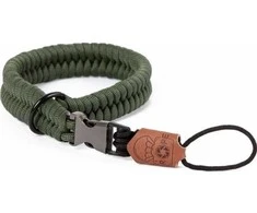 „Teesar C-ROPE“ fotoaparato riešo dirželis, pagamintas iš parakordo, 30 cm, alyvuogių spalvos, mažmeninė prekyba
