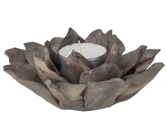 Usorteret CREATIVE COLLECTION Eira arbatinės žvakidės laikiklis, rudas, akmens masės dirbiniai