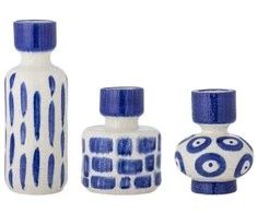 CREATIVE COLLECTION romaninė vaza, mėlyna, akmens masės dirbiniai