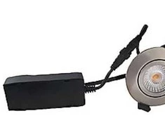 Nordtronic Žemo profilio ECO LED įleidžiamas šviestuvas 6 W, 440 liumenų, 3000 K, rudas, juodo aliuminio