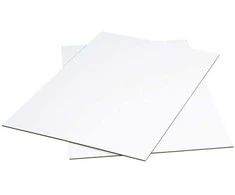 Usorteret Gofruoto kartono lakštas 3 mm baltas/rudas 1598x1148 mm