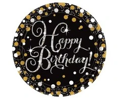 Riethmuller Europe Happy Birthday Sparkling paptallerkner