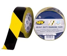 HPX itin tvirta žymėjimo juosta, geltona/ruda, 48 mm x 33 m