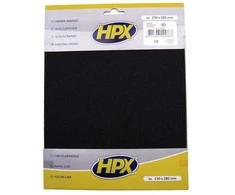 HPX švitrinis popierius p80 - 4 vnt.