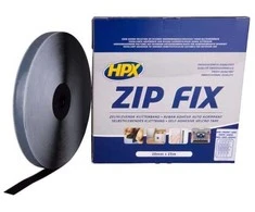 HPX užtrauktuko tvirtinimo lipni juosta su lipdukais, 20 mm x 25 m (kablys)