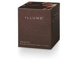 ILLUME malkomis kūrenama stiklinė žvakė, ruda,