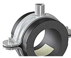 Isopipe ISOCLAMP 012x25 mm – vamzdžių laikiklis, cinkuotas HD laikiklis, M8/M10, nuo -45 iki +105 laipsnių