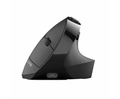 Pelė JLab JBUDS ERGONOMIC, dešinei rankai, Vertical design, RF belaidė + Bluetooth, 2400 DPI, Juodas