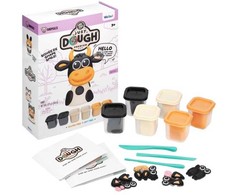 Usorteret Just Dough, Karvės personažų rinkinys, ryškus, 57 g, x6, be boro ir be kvapo