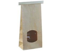 Abena Maišelis su blokiniu dugnu, Detpak, 7,2x11,5x24,6 cm, 2 l, rudas, OPP/popierius, be rankenos, su šonine siūle, su blokiniu dugnu...