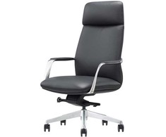 Furniture Trade Biuro kėdė ELC Bonea, odinė, juodos spalvos