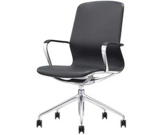 Furniture Trade ELC Nola odinė biuro kėdė, juoda