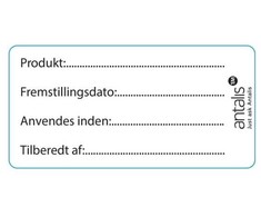 Etiketė maistui tinkama 60x30mm su šalčio klijais 1000 vnt./ritinys