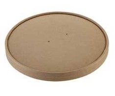 Usorteret Dangtelis porcijos puodeliui, apvalus, Ø 74 aukščio, 10 Kraft, rudas, 3 uncijos (85 g) pakuotėje po 50 vnt. Tinka maistui.