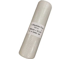 Usorteret Burbulinė plėvelė, 500 mm x 10,00 m, 2 sluoksnių COEX plėvelė, skaidri, maža burbulinė pakuotė, 36 ritinėliai