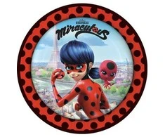 Riethmuller Europe Miraculous Ladybug tallerkner, 23 cm