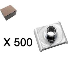 CUBIC Veržlės detalė, M10, bėgelių sistema, 500 vienetų pakuotė.