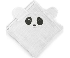 Rankšluostis Nuuroo nuuroo - 2 pieluszki PANDA Baltas 70 x 70 cm