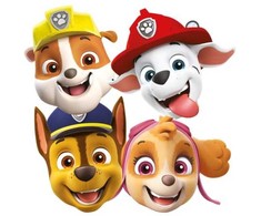 Usorteret Paw Patrol papmasker 8 stk